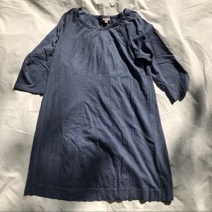 J Jill heather blue 3/4 length sleeve dress XL